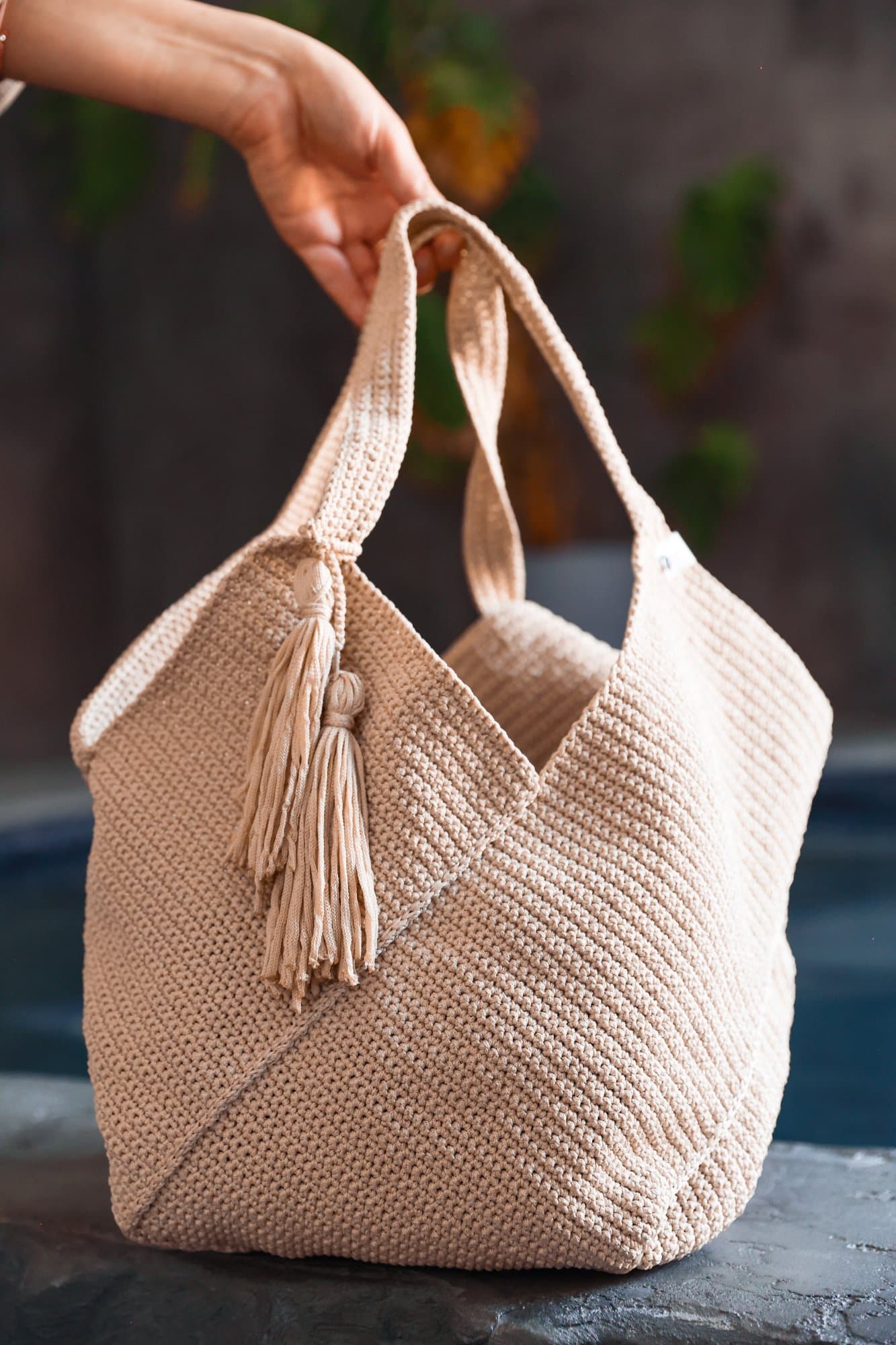 Сумка для пляжу пісочна 100% ручна робота  — Keeseva